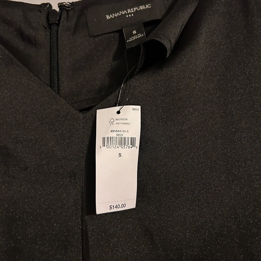 Banana Republic Black Satin Slip Dress NWT | Size Small | $140 Retail - Picture 6 of 6